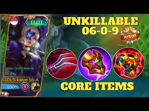 RUBY SUPER TANK KY | UNKILLABLE | BEST BUILD 2022 | MLBB