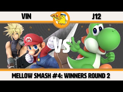 Mellow Mushroom SSBU #4 - Vin (Mario/Cloud) vs J12 (Yoshi) Smash Ultimate Winners Round 2