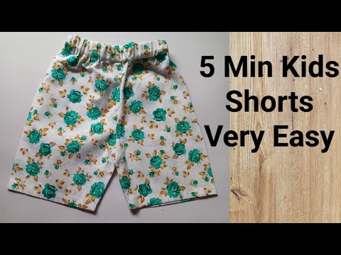 Kids shorts cutting and stitching | kids shorts DIY | sew kids shorts | children's shorts pattern