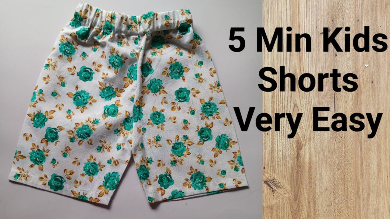 Kids shorts cutting and stitching | kids shorts DIY | sew kids shorts | children's shorts pattern