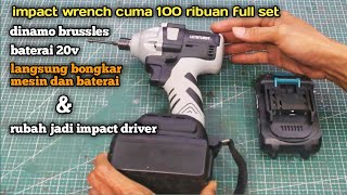 Review singkat impact wrench cordless brushless 20v