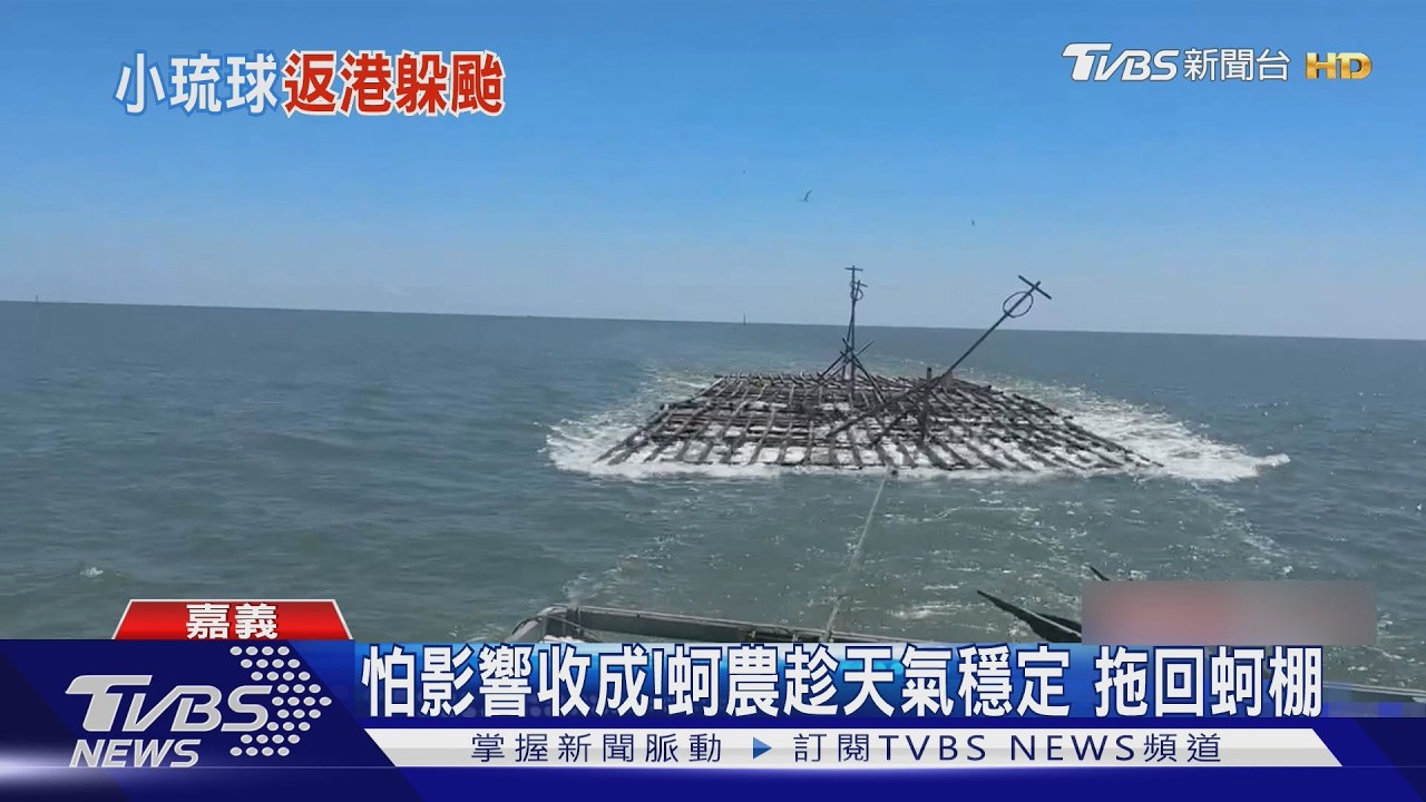 影音/巴威逼近! 蚵農急拖蚵棚避風 東琉線停航、華僑市場剩3成生意
