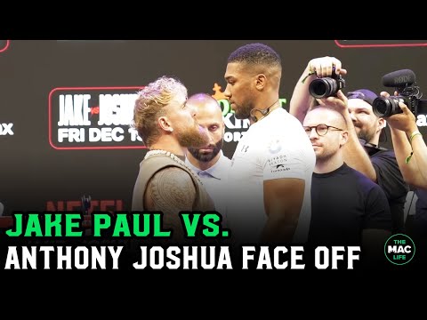 Anthony Joshua vs. Jake Paul FIRST FACE OFF