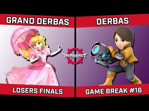 Grand Derbas (Peach) vs Derbas (Mii Gunner) - Game Break #16 - Losers Finals