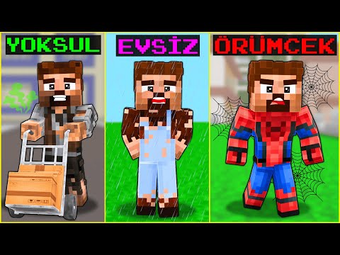ZAVALLI ARDA'NIN HAYATI | YOKSUL - EVSİZ - MİLYONER 😱 - Minecraft