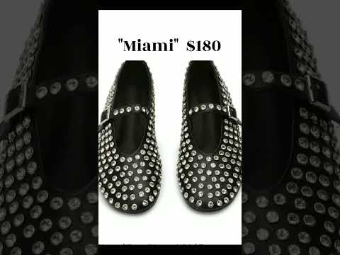 Alaïa Vs.Tony Bianco - Rhinestone Ballet Flats  #alaïa #tonybianco #balletshoes