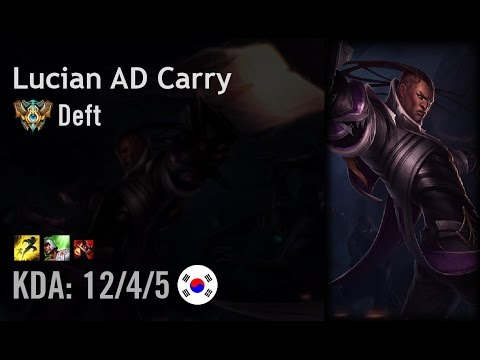 Lucian AD Carry vs Corki - Deft - KR Challenger Patch 6.7