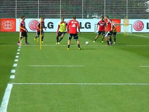 Eerste training Hakan Calhanoglu, First training Hakan C. with Bayer 04 Leverkusen.