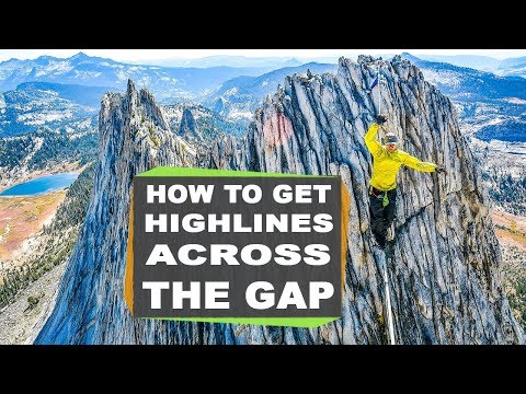 How to get the highline across the gap