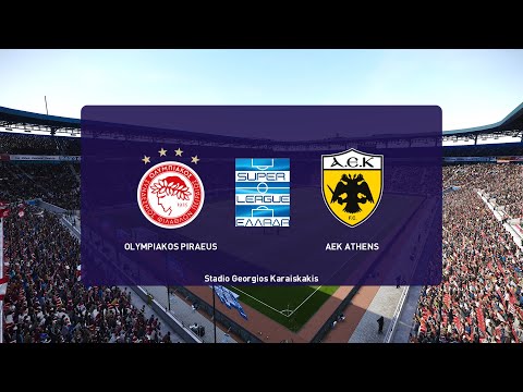 Olympiakos - AEK Athens | Czech Liga  2021/2022 | PES  Gameplay