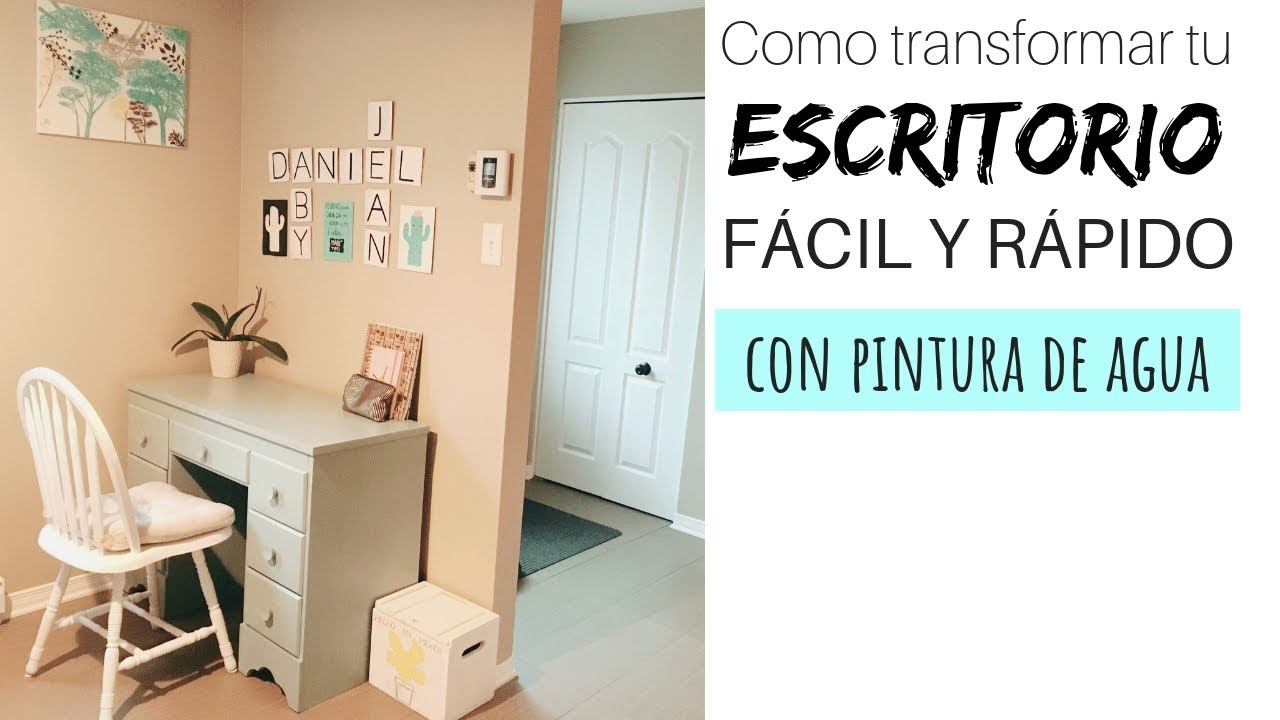 COMO PINTAR UN MUEBLE DE MADERA CON PINTURA DE AGUA