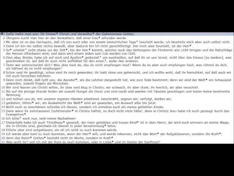 1. Korintherbrief Kapitel 4