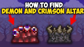 How to Find Demon and Crimson Altar in Terraria 1.4.4.9 | Demon Altar terraria