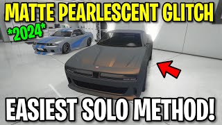 *NEW* HOW TO PUT MATTE PEARLESCENT ON ANY CAR IN GTA 5 ONLINE 2024 (SOLO MATTE PEARLESCENT GLITCH)