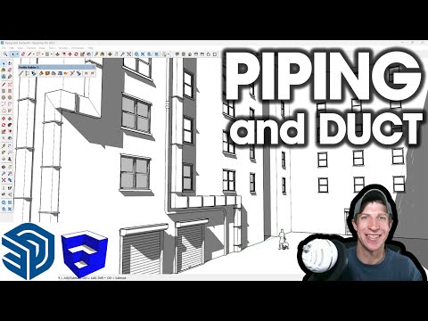 The ULTIMATE GUIDE to Creating Piping and Ductwork in SketchUp!