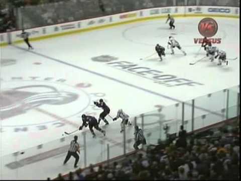 Chris Stewart undresses Niklas Hjalmarsson and Marty Turco