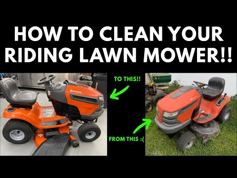 How to Clean Your Riding Lawn Mower to Make it Look NEW!!