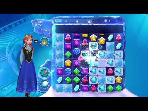 Frozen Free Fall: Snowball Fight Level 161 Walkthrough, No Power Ups