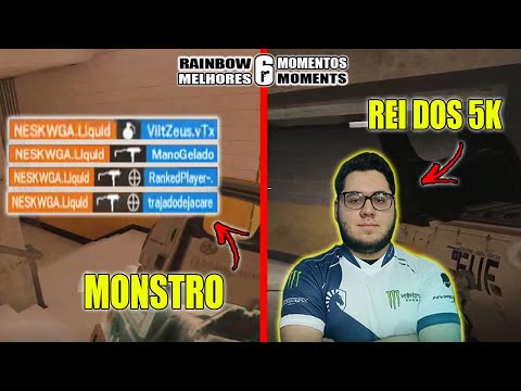 PALUH FAZENDO UM ACE INSANO, 4K ABSURDO DO NESK, RAGE DO ALEM4O E MAIS - MELHORES MOMENTOS LIVES R6