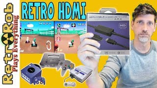 Hyperkin HDMI Cable for SNES N64 and Gamecube Unboxing and Side by Side!