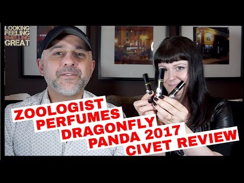 Zoologist Perfumes Dragonfly, Panda 2017, Civet Review + WW Giveaway Video
