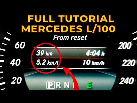 How to change average fuel consumption reading from KM/L to L/100KM on Mercedes W212, W204, X204