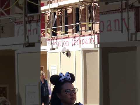 Carnation Company Old Fashioned Sign Accidentally Revealed in Scaffolds Disneyland Park CA, 3/7/2026