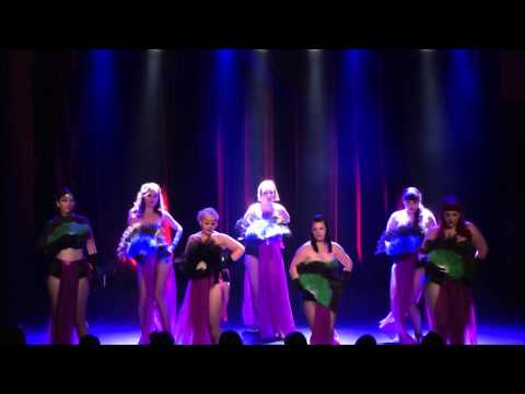 Bump, Grind & Shimmy students perform Purple Peacock Wail - The Bombshell Burlesque Academy