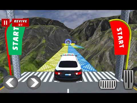 Police Limo Car Stunts GT Racing - Impossible Car Games Ramp Drive Android GamePlay #2