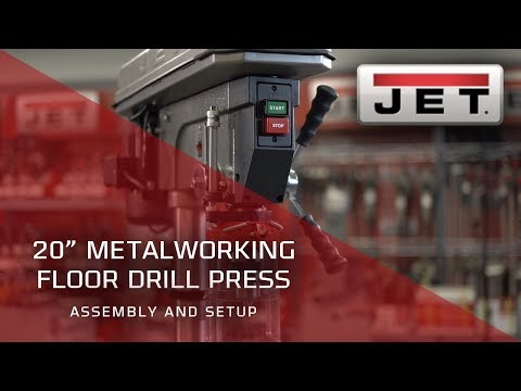 JET 354170 20" Metalworking Floor Drill Press- Assembly and Setup