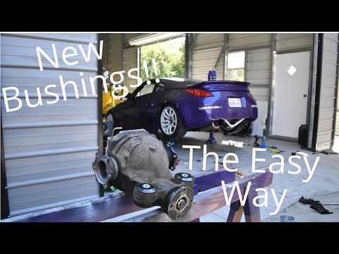How to replace your 350z differential bushings. Whiteline bushings FTW