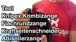 Test Knipex Zangen Test | Kombizange | Flachrundzange | Kraftseitenschneider | Abisolierzange