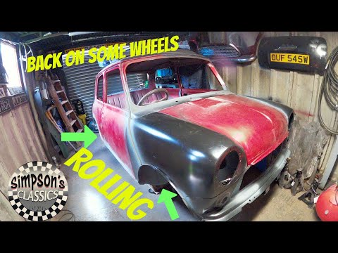 89 CLASSIC MINI RESTORATION - A-PANEL FOLDING & CUTTING THE REAR QUARTER PANEL OFF