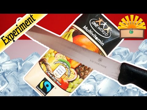 LECKERES SAFT EIS SELBER MACHEN - Eingefrieren KINDER EXPERIMENT DIY