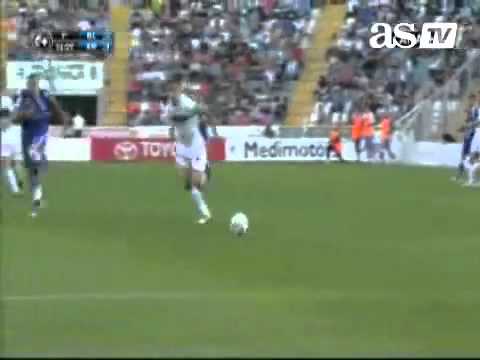 Golazo de rabona desde 30 metros - Xerez vs. Elche - Capdevila [360p]