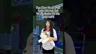 Hẹn nhau combat tại quán Phở Anh Hai vì bắt chước bài văn nghệ 20/11 #anhmoney #hocsinh #shorts