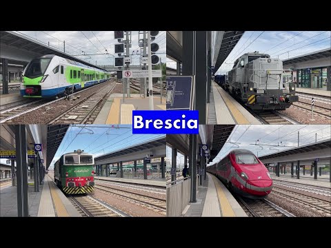 Treni di tutti i tipi sulla linea MILANO - VENEZIA: stazione di BRESCIA! [parte 1/2]