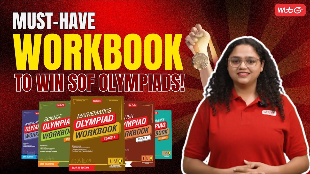 MTG Olympiad Workbook | NSO, IMO, IEO | Best Practice Book for SOF Olympiad 2025–26
