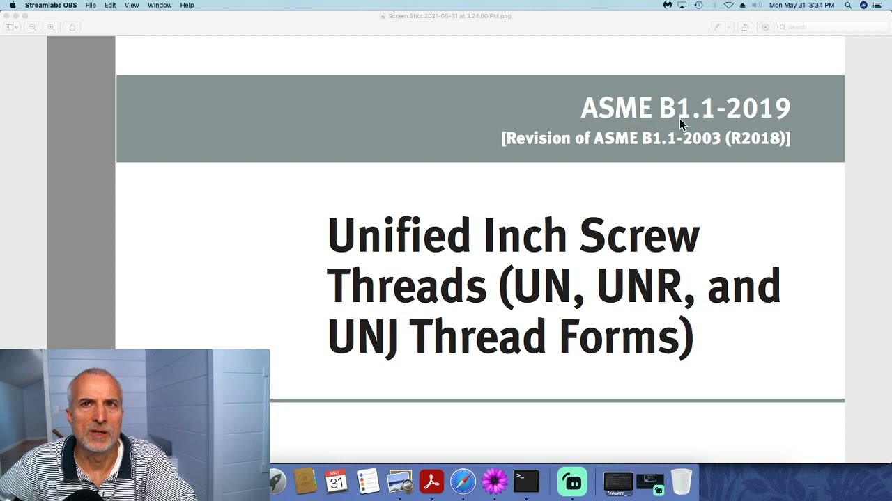 ASME Thread Formulas
