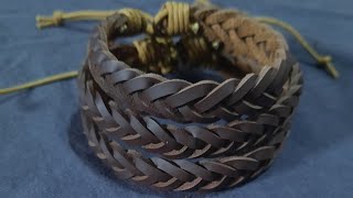 DIY Leather Bracelets // How to Make Leather Bracelets