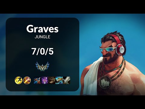 Graves vs Kindred JUNGLE - KR CHALLENGER Patch 14.21