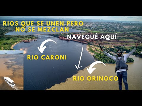 ESTUVE EN LA UNION DE LOS RIOS ORINOCO Y CARONI. IMPRESIONANTE FENOMENO NATURAL. / CIUDAD GUAYANA