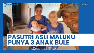 Viral Keluarga Unik, Pasangan Suami Istri Asli Maluku Punya 3 Anak Berparas Bule