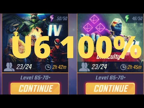 How to hit 100% in U6 - Marvel Strike Force - MSF