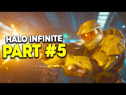 HALO INFINITE Campaign Walkthrough Part #5 - The BATTLE for RANSOM KEEP!