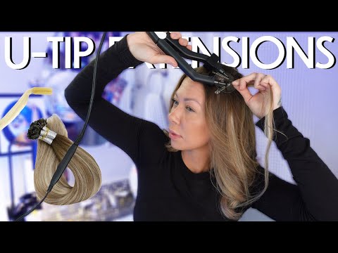 how to install U-TIP hair extensions on yourself