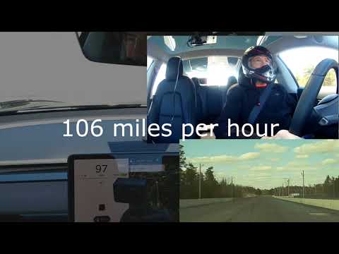 Tesla Model 3 - Atco Raceway Drag Strip - Tesla Drag Race Day