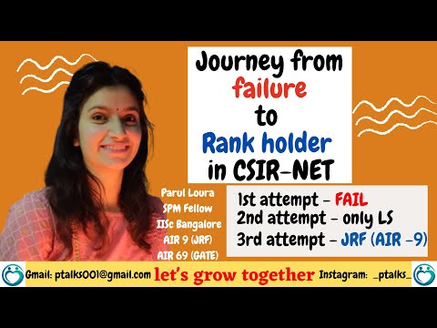 My Journey from Failure to Rank Holder  in CSIR-NET
