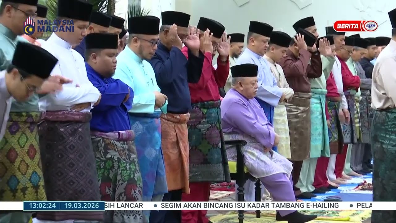 19 MAC -BTH- SOLAT SUNAT AIDILFITRI BERMULA 7.45 PAGI, SOLAT DI PERLIS DILAKSANAKAN DI TANAH LAPANG