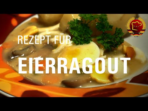 Beliebtes Eierragout (Eierfrikassee) Rezept aus der DDR Schulküche wie früher kochen